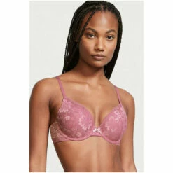 Victoria’s Secret Victoria's Secret Bordeaux Red Lace Full Cup Push Up Bra