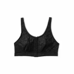 Victoria’s Secret Victoria's Secret Black Lace Front Fastening Unlined Non Wired Post Surgery Bra