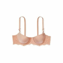 Victoria’s Secret Victoria's Secret Evening Blush Nude Pink Smooth Lace Wing Unlined Balcony Bra -Victoria's Secret Shop unnamed file 4949