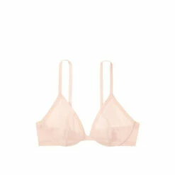 Victoria’s Secret Victoria's Secret Soft Blush Nude Sheer Mesh Plunge Unlined Bra -Victoria's Secret Shop unnamed file 5002
