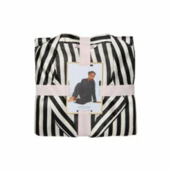 Victoria’s Secret Victoria's Secret Black & White Iconic Stripe Satin Long Pajama Set -Victoria's Secret Shop unnamed file 5039
