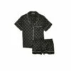 Victoria’s Secret Victoria's Secret Pure Black Satin Short Pyjamas -Victoria's Secret Shop unnamed file 5119