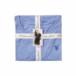 Victoria’s Secret Victoria's Secret Pale Iris Ombre Stripe Cotton Short Teejama Set -Victoria's Secret Shop unnamed file 5176