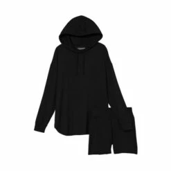 Victoria’s Secret Victoria's Secret Modal Hoodie Pyjamas Purity Blue & Faded Denim Ombre -Victoria's Secret Shop unnamed file 5185