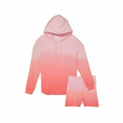 Victoria’s Secret Victoria's Secret Modal Hoodie Pyjamas Purity Blue & Faded Denim Ombre -Victoria's Secret Shop unnamed file 5187