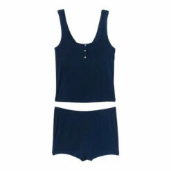 Victoria’s Secret Victoria's Secret Ribbed Modal Short Pyjamas Black -Victoria's Secret Shop unnamed file 5235