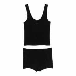 Victoria’s Secret Victoria's Secret Ribbed Modal Short Pyjamas Black -Victoria's Secret Shop unnamed file 5236