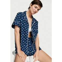 Victoria’s Secret Victoria's Secret Cotton Short Pyjamas Academy Blue Dot