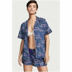 Victoria’s Secret Victoria's Secret Cotton Short Pyjamas Academy Blue Dot -Victoria's Secret Shop unnamed file 5247