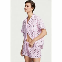 Victoria’s Secret Victoria's Secret Cotton Short Pyjamas Academy Blue Dot -Victoria's Secret Shop unnamed file 5248