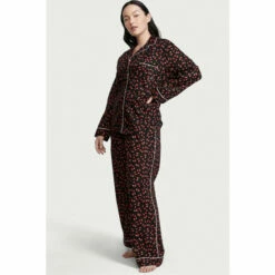 Victoria’s Secret Victoria's Secret Cotton Long Pyjamas With Lace Trim