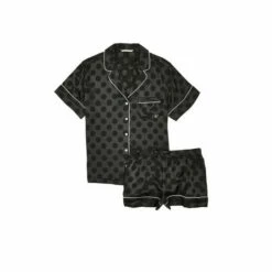 Victoria’s Secret Victoria's Secret Black Spot' Satin Short Pyjamas -Victoria's Secret Shop unnamed file 5411