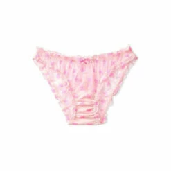 Victoria’s Secret Victoria's Secret Ruffle Mesh Cheekini Panty Coconut White -Victoria's Secret Shop unnamed file 546