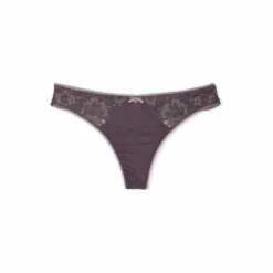 Victoria’s Secret Victoria's Secret French Sage Lace Waist Cotton Thong Panty -Victoria's Secret Shop unnamed file 749