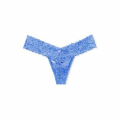 Victoria’s Secret Victoria's Secret Floral Lace Thong Panty Rendezvous Blue -Victoria's Secret Shop unnamed file 803
