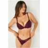 Victoria’s Secret Victoria's Secret Purple Floral Lace Trim Cheekini Panty