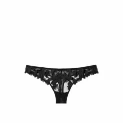 Victoria’s Secret Victoria's Secret Embroidered Thong Panty Dark Violet -Victoria's Secret Shop unnamed file 951