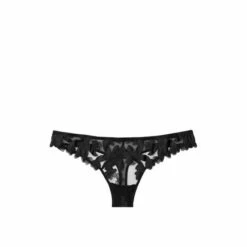 Victoria’s Secret Victoria's Secret Embroidered Thong Panty Dark Violet -Victoria's Secret Shop unnamed file 952