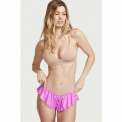 Victoria’s Secret Victoria's Secret Pink Satin Ruffle Short Panty