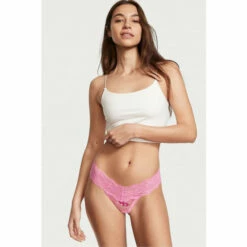 Victoria’s Secret Victoria's Secret Floral Lace Thong Panty